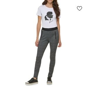 Karl lagerfeld houndstooth skinny pants